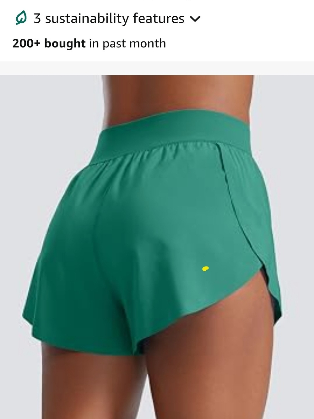 CRZ YOGA Teal Athletic Running Shorts